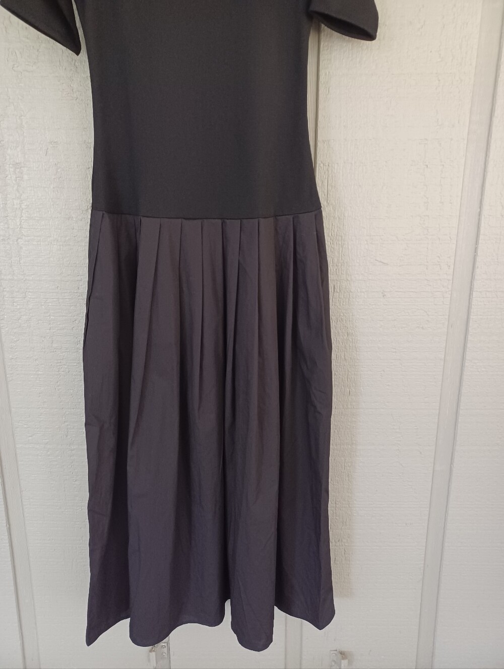 Marcella NYC Mila Maxi Dress Size M Women Off The Shoulder Pockets In Black - Picture 4 of 14